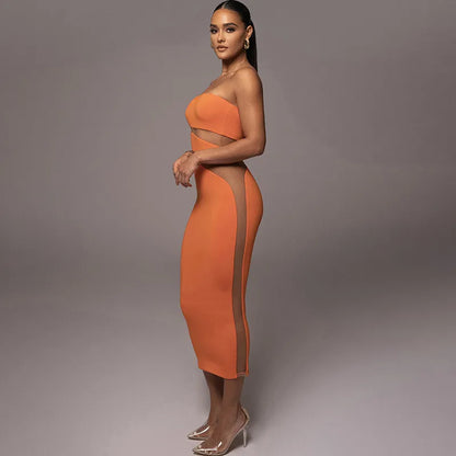 Robe Fourreau Sexy Sans Bretelles - Chic&Shines