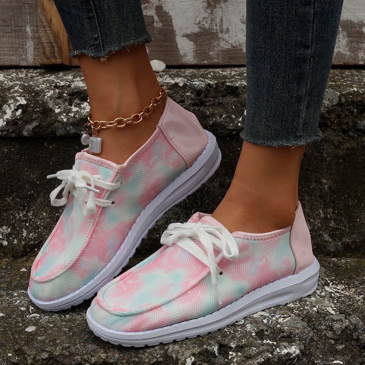 Basket en tissu tie-dye légère - Chic&Shines