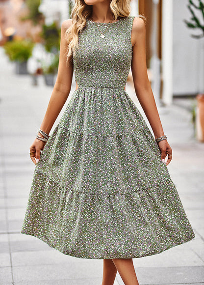 Robe longue Sans Manches décontracté à motif - Chic&Shines