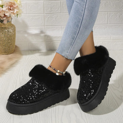 chaussures automne hiver à paillettes - Chic&Shines
