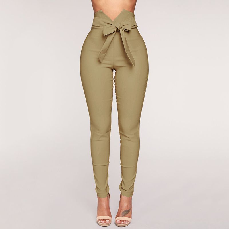 Jean crayon coupe slim à lacets design - Chic&Shines