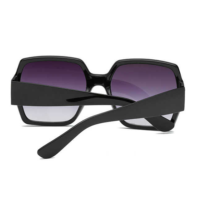 Lunettes de Soleil Rétro Grande Monture Double Couleur - Chic&Shines