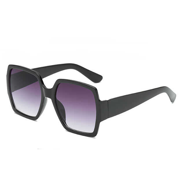 Lunettes de Soleil Rétro Grande Monture Double Couleur - Chic&Shines