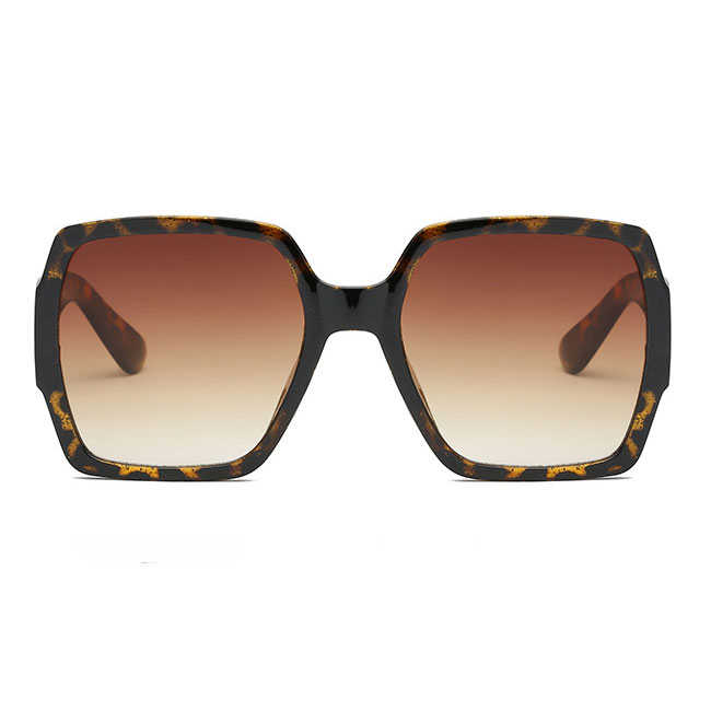 Lunettes de Soleil Rétro Grande Monture Double Couleur - Chic&Shines