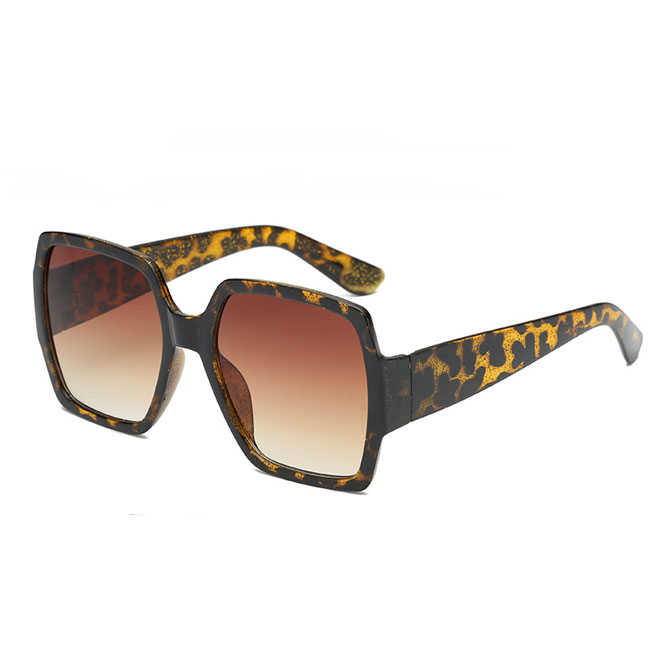 Lunettes de Soleil Rétro Grande Monture Double Couleur - Chic&Shines