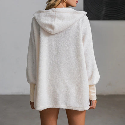 Ensemble veste manche longue à capuche haut short - Chic&Shines