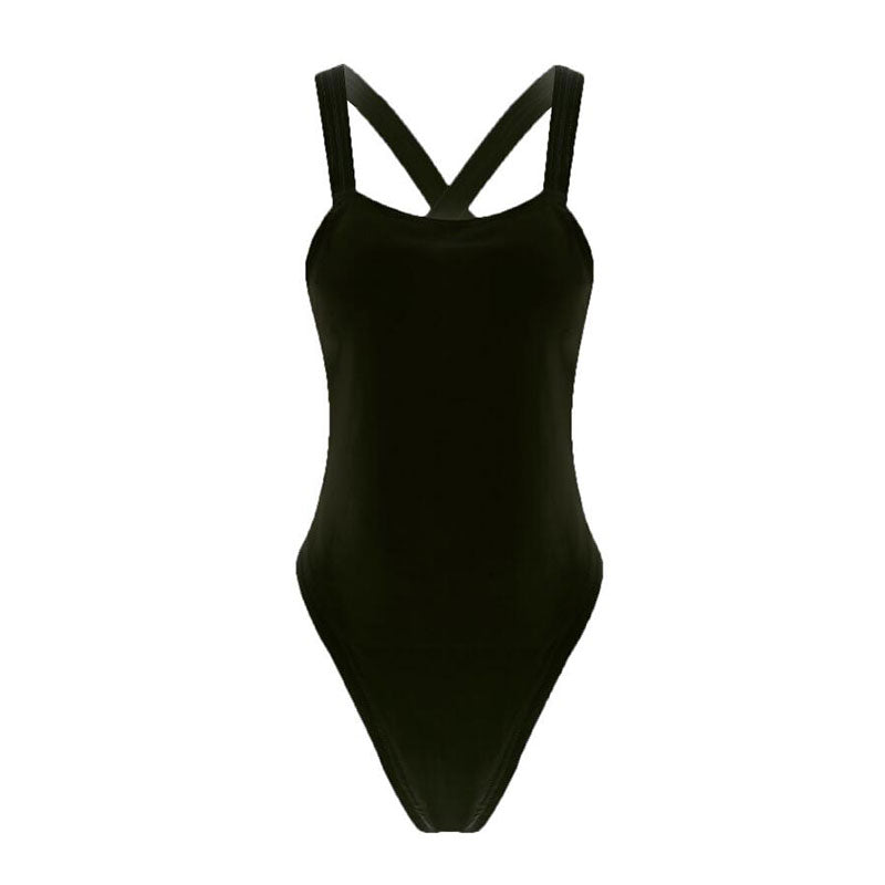 Maillot de bain une pièce classique couleur unie - Chic&Shines