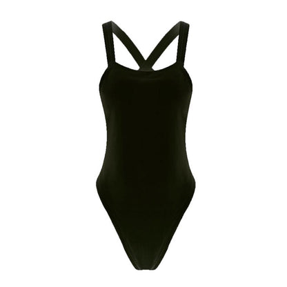 Maillot de bain une pièce classique couleur unie - Chic&Shines