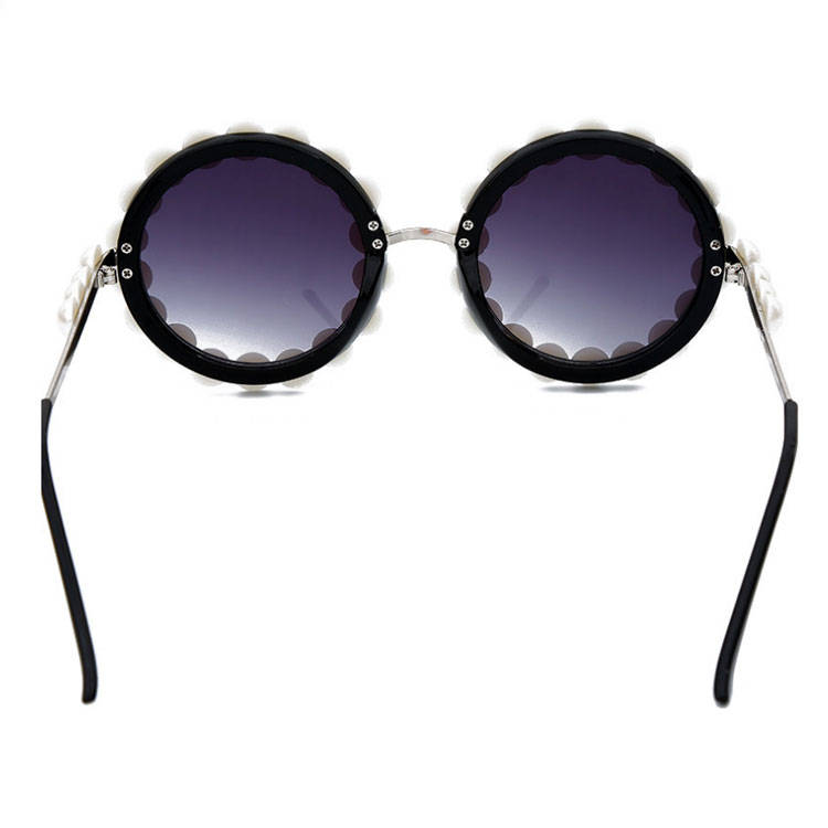 Lunettes de Soleil Ronde Cadre Perler - Chic&Shines