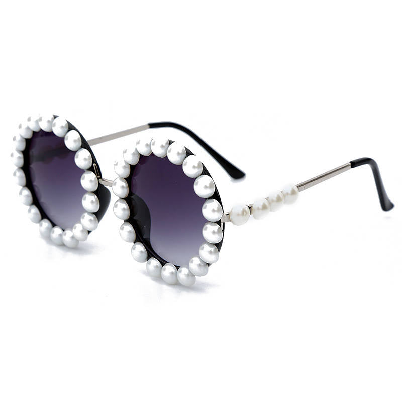 Lunettes de Soleil Ronde Cadre Perler - Chic&Shines