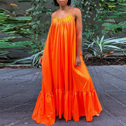 Robe longue à bretelle fine style Bohémien d'été Sexy - Chic&Shines