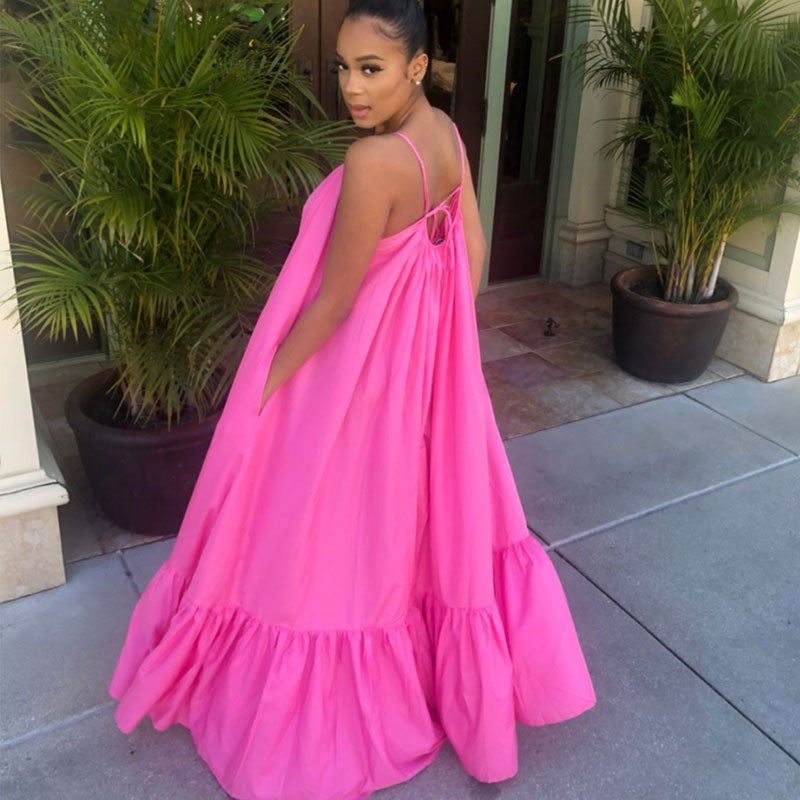 Robe longue à bretelle fine style Bohémien d'été Sexy - Chic&Shines