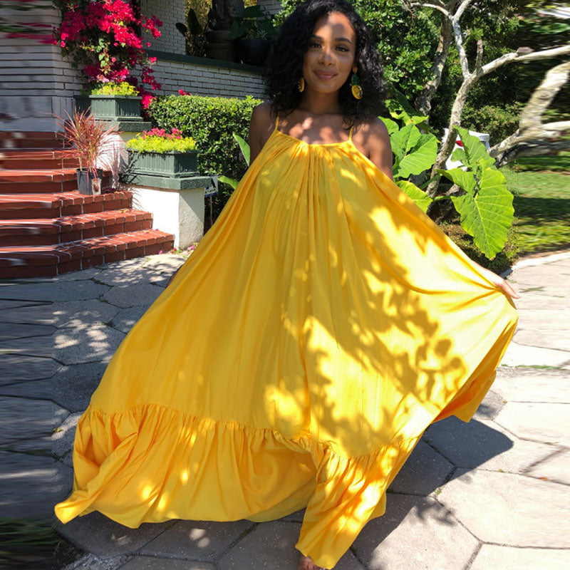 Robe longue à bretelle fine style Bohémien d'été Sexy - Chic&Shines