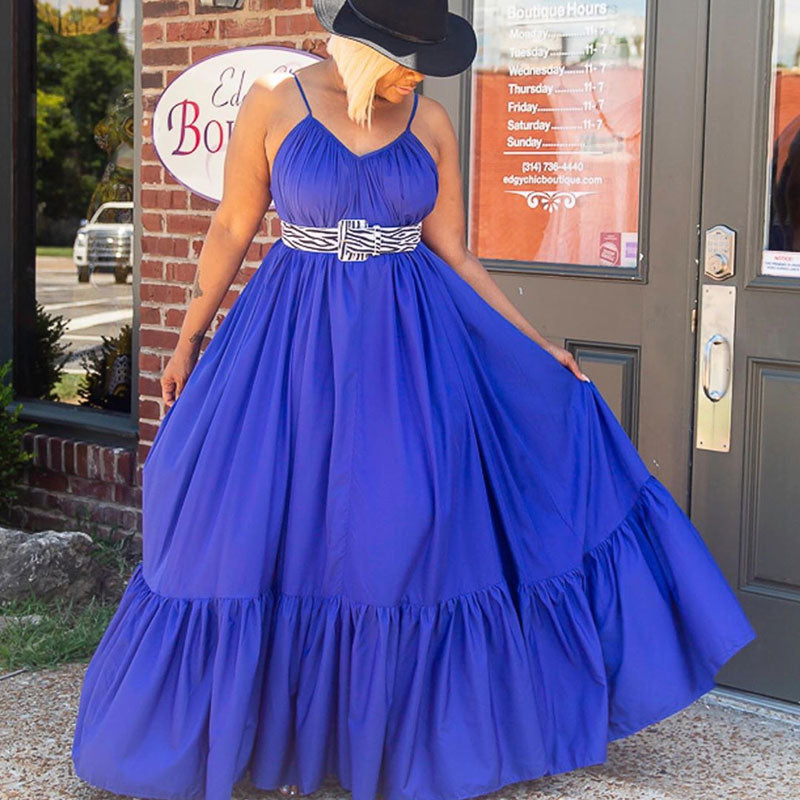 Robe longue à bretelle fine style Bohémien d'été Sexy - Chic&Shines