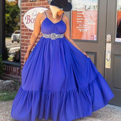 Robe longue à bretelle fine style Bohémien d'été Sexy - Chic&Shines