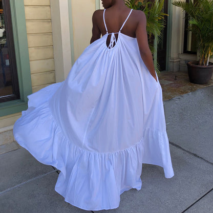 Robe longue à bretelle fine style Bohémien d'été Sexy - Chic&Shines