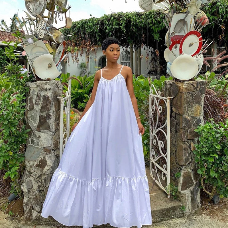 Robe longue à bretelle fine style Bohémien d'été Sexy - Chic&Shines