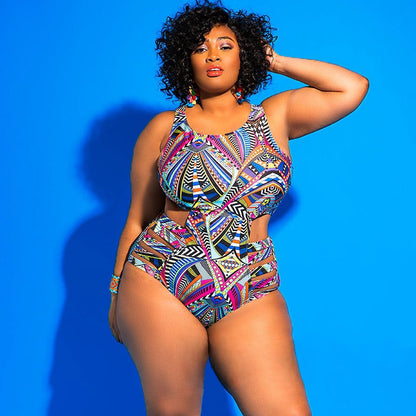 Maillot De Bain Imprimé Géométrique Sexy - Chic&Shines