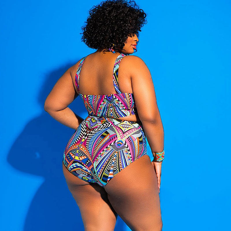 Maillot De Bain Imprimé Géométrique Sexy - Chic&Shines