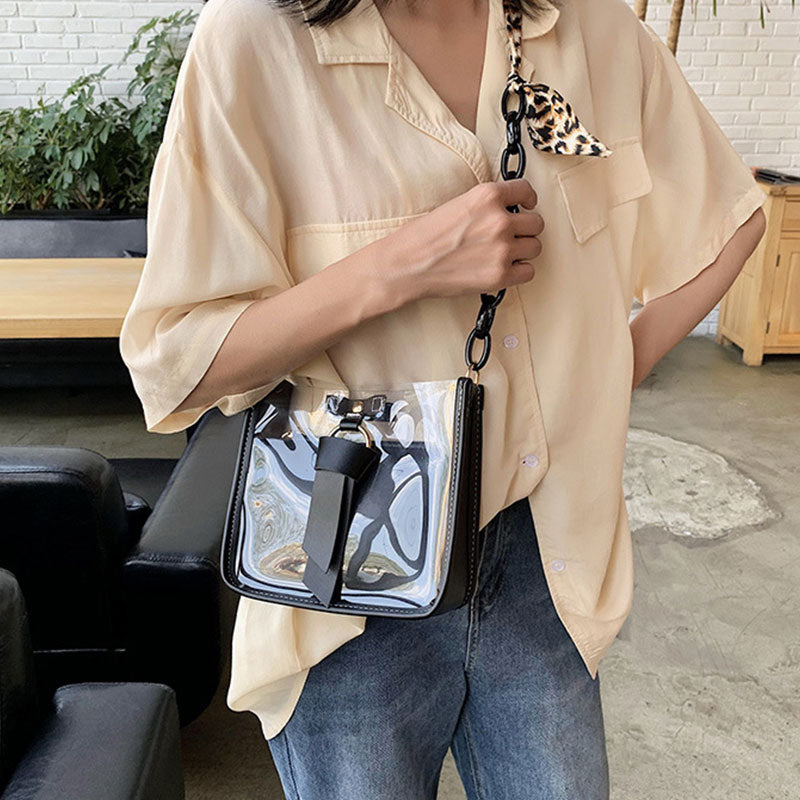 Sac à bandoulière transparent Décoration Ruban - Chic&Shines