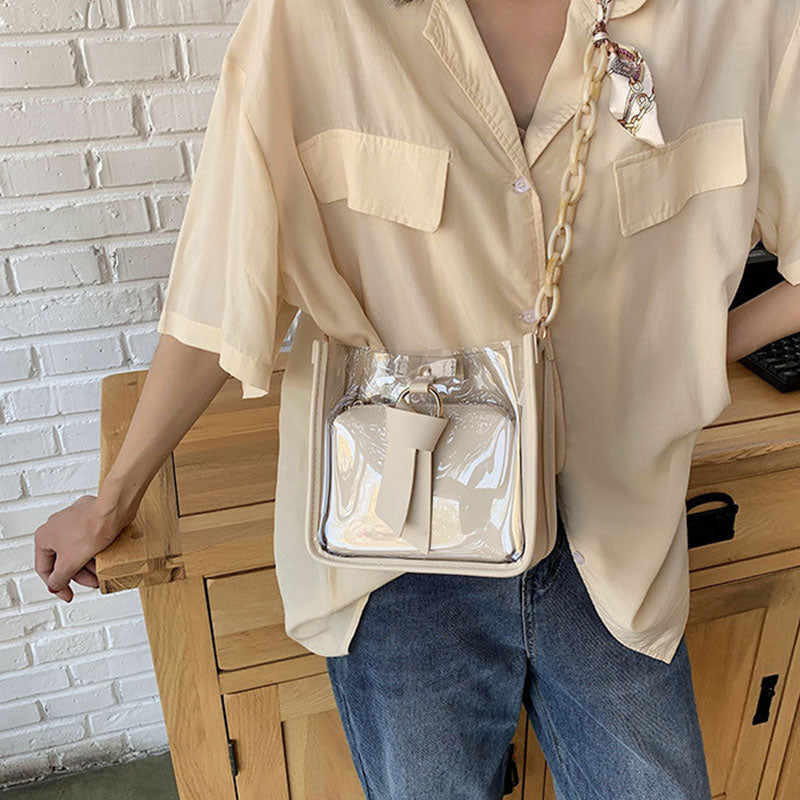 Sac à bandoulière transparent Décoration Ruban - Chic&Shines