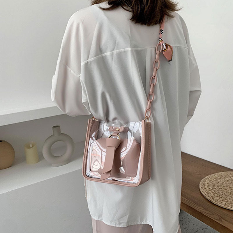 Sac à bandoulière transparent Décoration Ruban - Chic&Shines