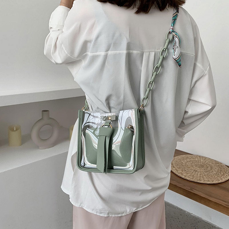 Sac à bandoulière transparent Décoration Ruban - Chic&Shines