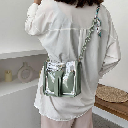 Sac à bandoulière transparent Décoration Ruban - Chic&Shines