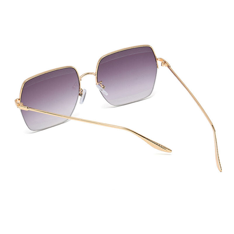 lunettes de soleil à demi-monture carrées - Chic&Shines