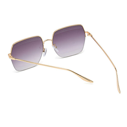 lunettes de soleil à demi-monture carrées - Chic&Shines