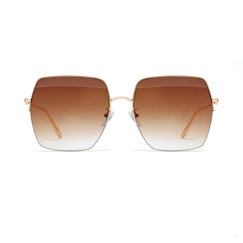 lunettes de soleil à demi-monture carrées - Chic&Shines