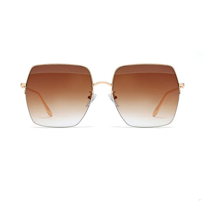 lunettes de soleil à demi-monture carrées - Chic&Shines