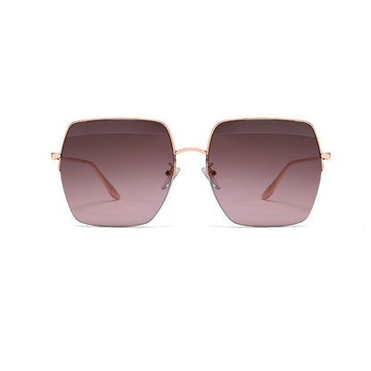 lunettes de soleil à demi-monture carrées - Chic&Shines