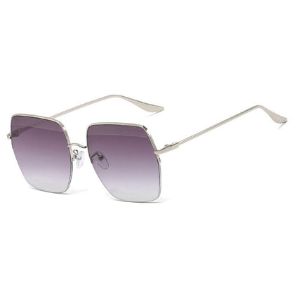 lunettes de soleil à demi-monture carrées - Chic&Shines