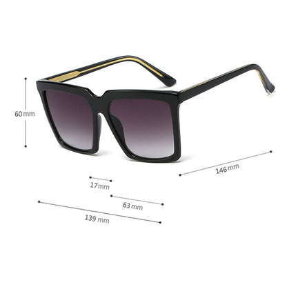 lunettes de soleil rétro à grande monture - Chic&Shines