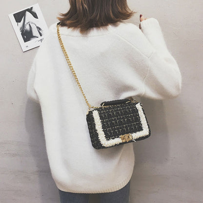 Sac Carré Élégante a Chaîne Décoration Perle - Chic&Shines