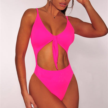Maillot de bain une pièce sexy a lacet avant - Chic&Shines