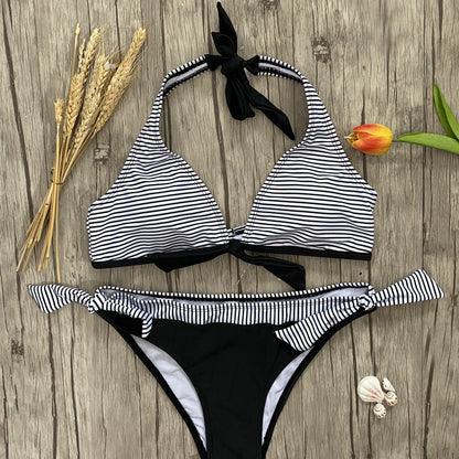 Maillot de Bain 2 pièces Bikini licou - Chic&Shines