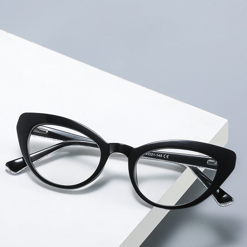 Cat Eye Frame avec lunettes anti-lentilles bleues - Chic&Shines