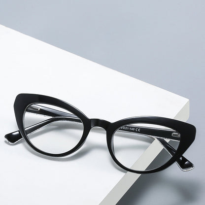 Cat Eye Frame avec lunettes anti-lentilles bleues - Chic&Shines