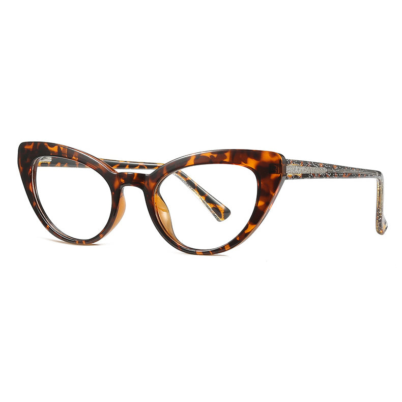 Cat Eye Frame avec lunettes anti-lentilles bleues - Chic&Shines