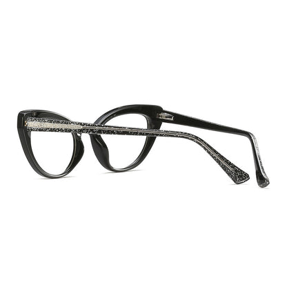 Cat Eye Frame avec lunettes anti-lentilles bleues - Chic&Shines