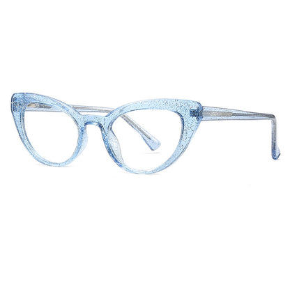 Cat Eye Frame avec lunettes anti-lentilles bleues - Chic&Shines