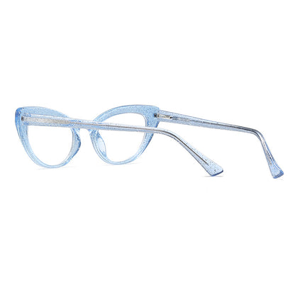 Cat Eye Frame avec lunettes anti-lentilles bleues - Chic&Shines