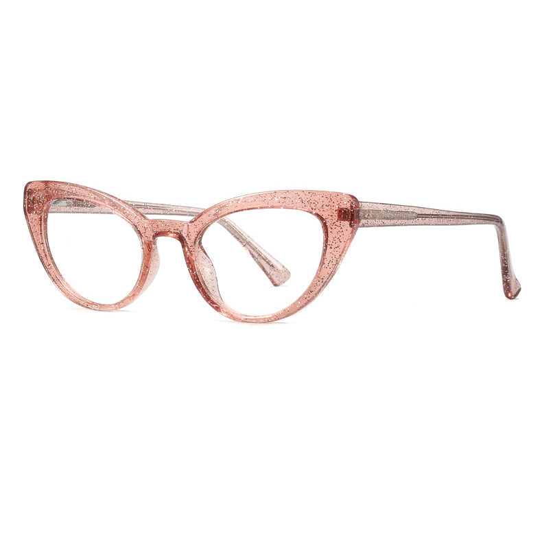 Cat Eye Frame avec lunettes anti-lentilles bleues - Chic&Shines