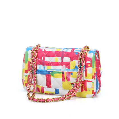 Sac bandoulière Multicolore Chaîne métallique - Chic&Shines