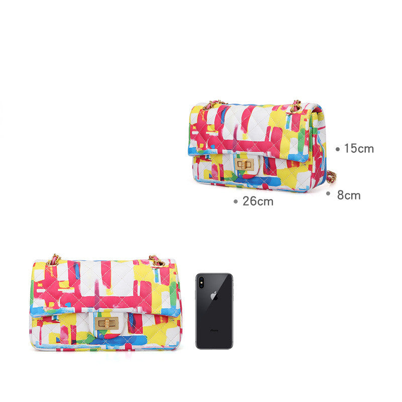 Sac bandoulière Multicolore Chaîne métallique - Chic&Shines