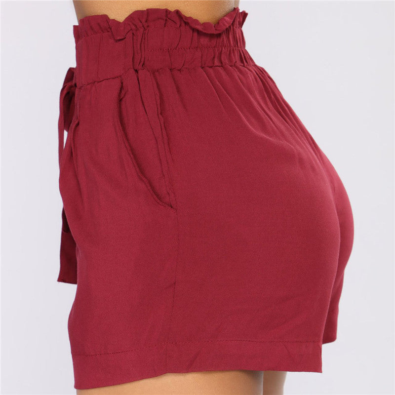 Short court taille haute avec ceinture - Chic&Shines