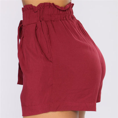 Short court taille haute avec ceinture - Chic&Shines