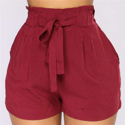 Short court taille haute avec ceinture - Chic&Shines